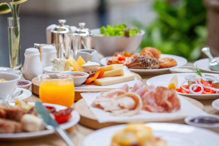 breakfast food at a restaurant